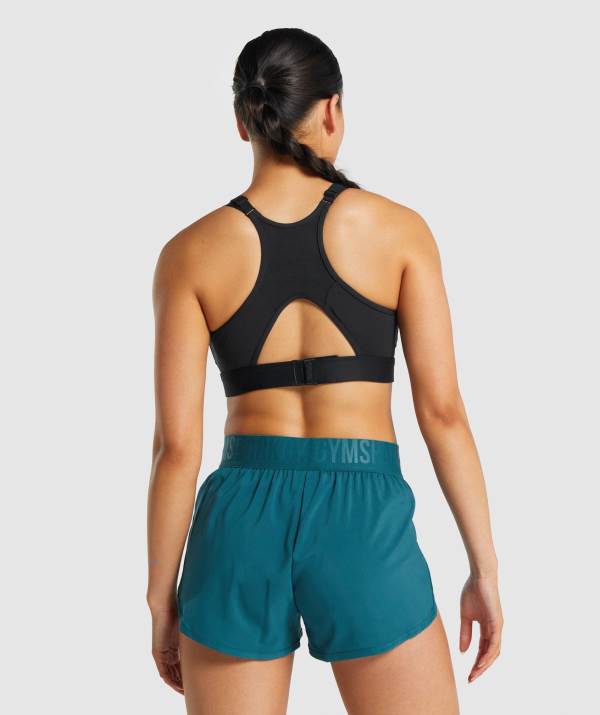 Damske Športové Podprsenky Gymshark Mesh Neckline Čierne | EG9385074